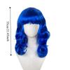 Harajuku Orange Blue Gold Grey Curly Wigs Synthetic Women Layered Wigs  Role-playing
