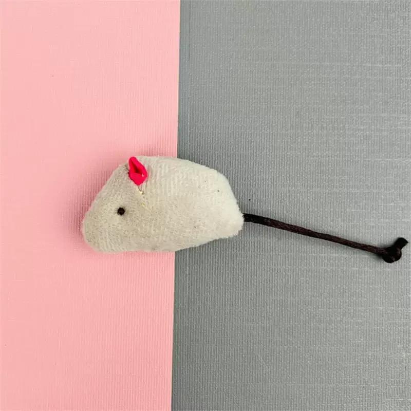 Fun Plush Mouse Cat Toy For Kitten Colorful Cute Plush False Mouse Pet Cat Accessories Pet Toy Mice Cats Catnip Toys Interactive