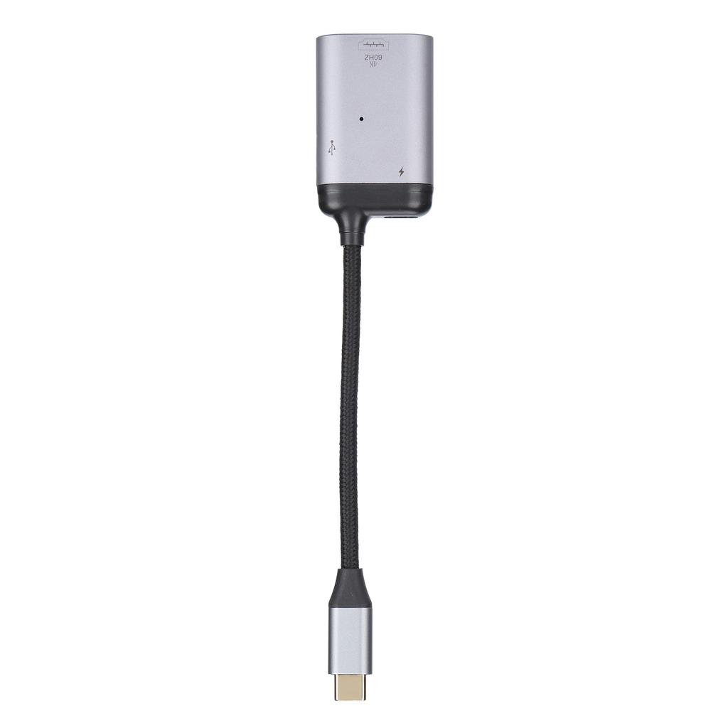 TypeC to HD Multimedia Interface PD Data Male Short Cable 3 in 1 MultiFunction Adapter
