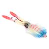 Fishing Squid Lure Octopus UV Luminous Squid Jigs with Hook Fishing Wobbler Bait Soft LurePink Blue