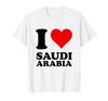 Red Heart "I Love Saudi Arabia" T-shirt