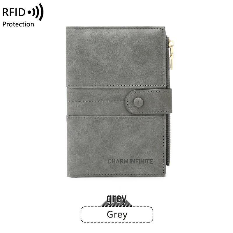 OLOMM RFID-блокирующий дорожный держатель для паспорта на молнии