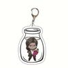 Danganronpa Monokuma, Makoto Naegi & Junko Enoshima Acrylic Keychain Charm Figure