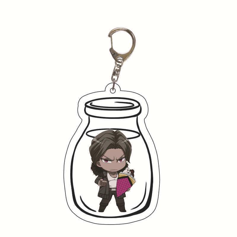 Danganronpa Monokuma, Makoto Naegi & Junko Enoshima Acrylic Keychain Charm Figure