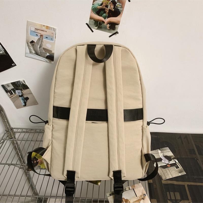 2025 Neuer Einfacher Rucksack mit Hoher Kapazität Unisex Nylon Wasserdicht College-Student Schultasche Frühling Outdoor-Reisetasche Rucksack für Teenager Mädchen und Jungen