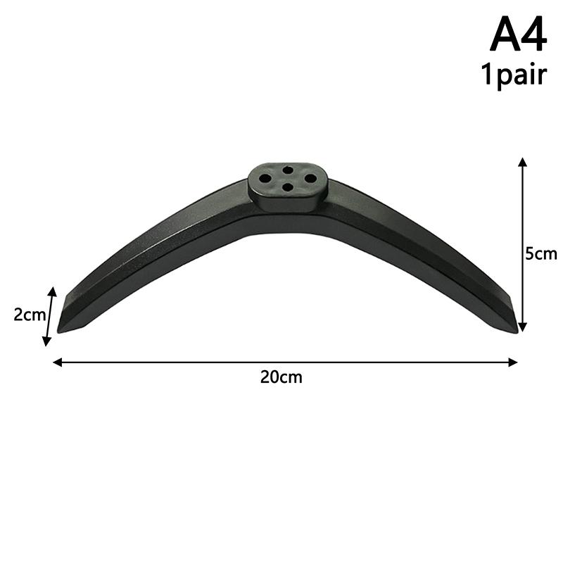 1Pair Base Televisions Tabletop Base Stand Legs Pedestal Stand Replacement Mount Leg Plastic Legs Feet Universal Pedestal Foot
