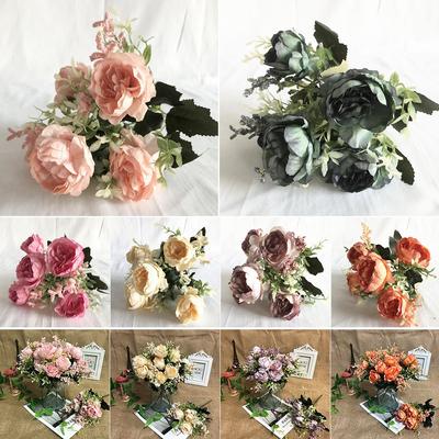 Artificial Flower Bouquet Fake Flowers Silk Peony Beautiful