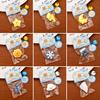 Yousheng Cartoon Weather Squeeze Toy with Bell Ball Chain Stress Relief Slow Rising Star Moon Snowflake Cloud Sensory Fidget Toy Decompression
