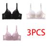 36-46 Plus Size Dame Ultratynn BH Bylgel Push-Ups Blonde BH BH Større bryst Ensfarget 3/4 stor kopp