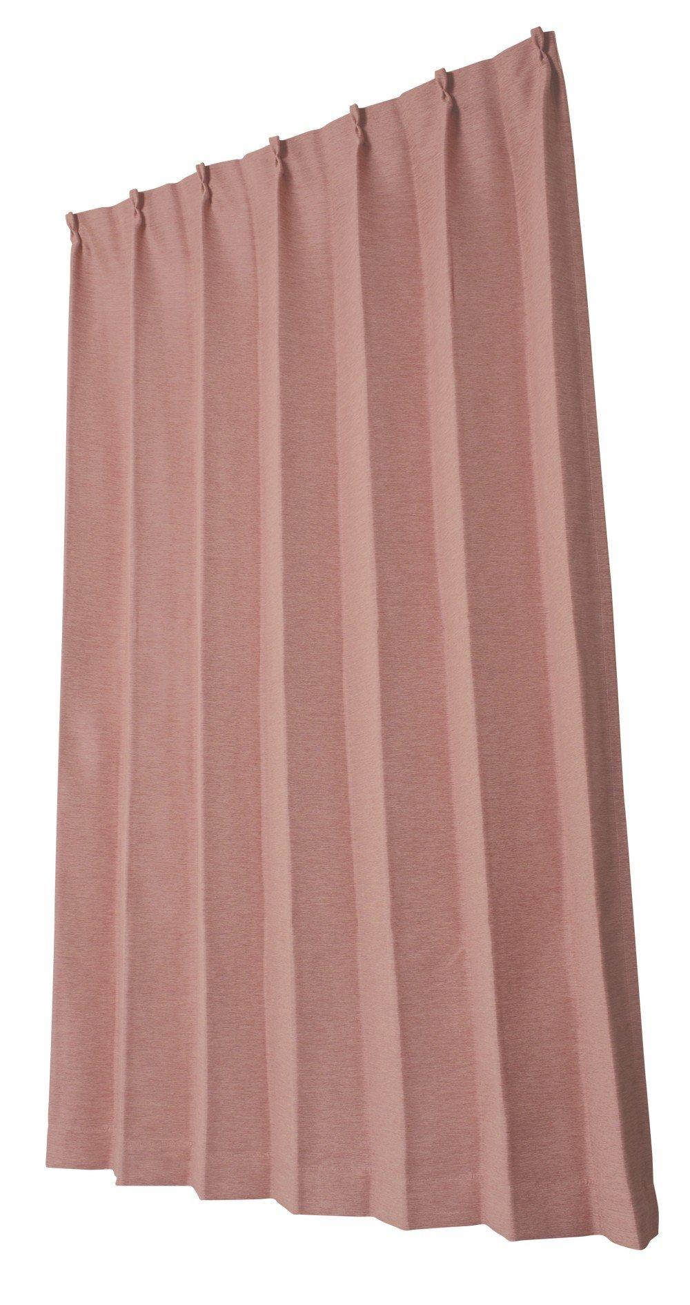 

Univer Blackout Drape Colore 100cm Wide x 220cm Set of 2 Curtains, Rose, Long,