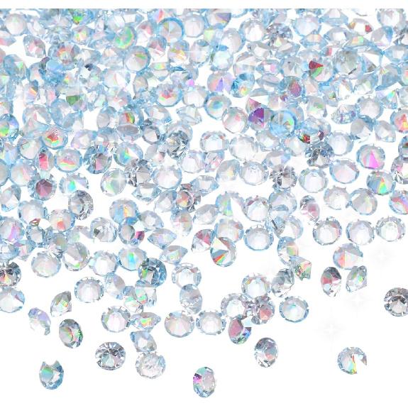 MECCANIXITY 16800 Pcs Wedding Table Scatter Confetti Diamond, 3mm Mini Crystals Acrylic Fake Diamonds Rhinestones for Table Centerpiece Decorations