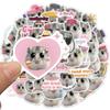 10/30/50 Stück Lustige Traurige Hamster MEME Aufkleber Niedliche Tier Aufkleber DIY Gepäck Scrapbook Notizbuch Wasserdicht Kawaii Graffiti Aufkleber