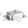 Butter Bowl Butter Box Butter Dish Butter Dish Stainless Steel Dessert Bowl Cheese Bread Box W/ Handle Cover Kitchen Accessories