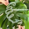 5er-Pack Transparente Flexible Pflanzenstützklemmen Verstellbare Gartenklemmen für Innen Außen Bonsai Monstera Pflanzen Trainingsclips