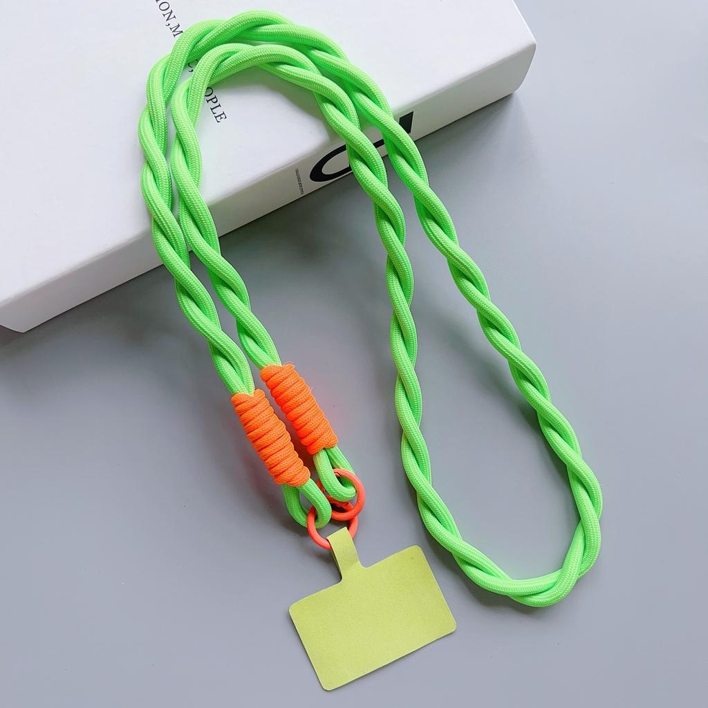 Personalized Trend Mobile Phone Universal Lanyard Diagonal Span Long Rope Color Strap Rope Fashion Safety Anti-Loss Rope