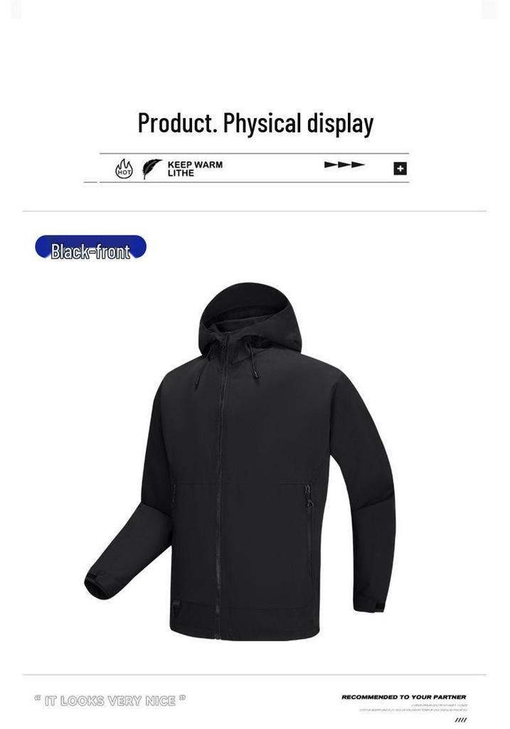 Men's Custom Logo Softshell Jacket - Spring/Autumn Technical Workwear