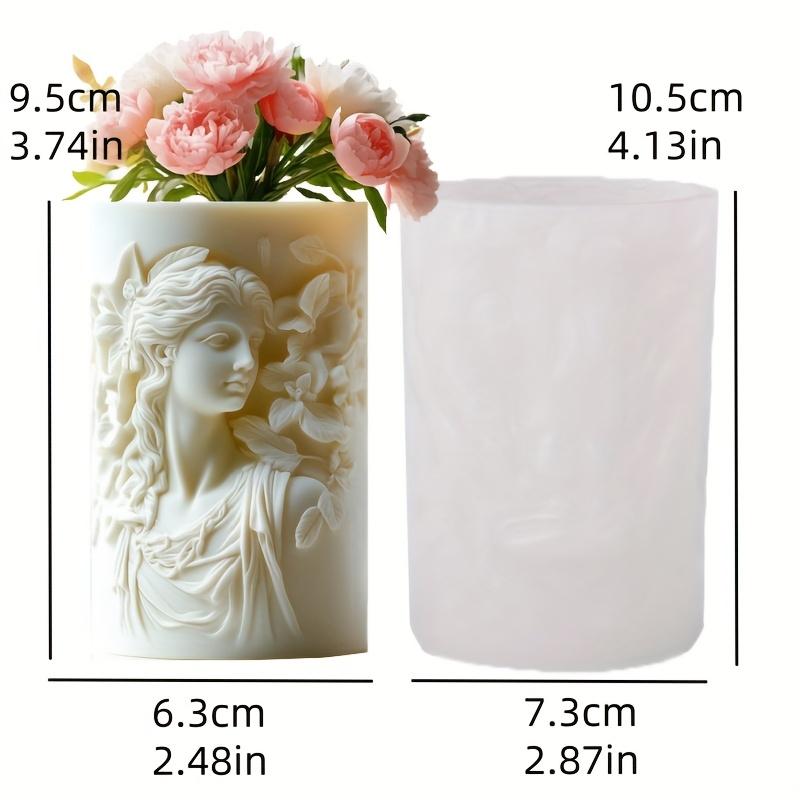 Andělská dívka sukulentní rostlina květináč pryskyřice silikonová forma krásná bohyně úložný box betonová forma dívka svícen sádrová forma