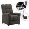 Day and Night - Day and Night Electric Recliner Chair Taupe Grey Fabric