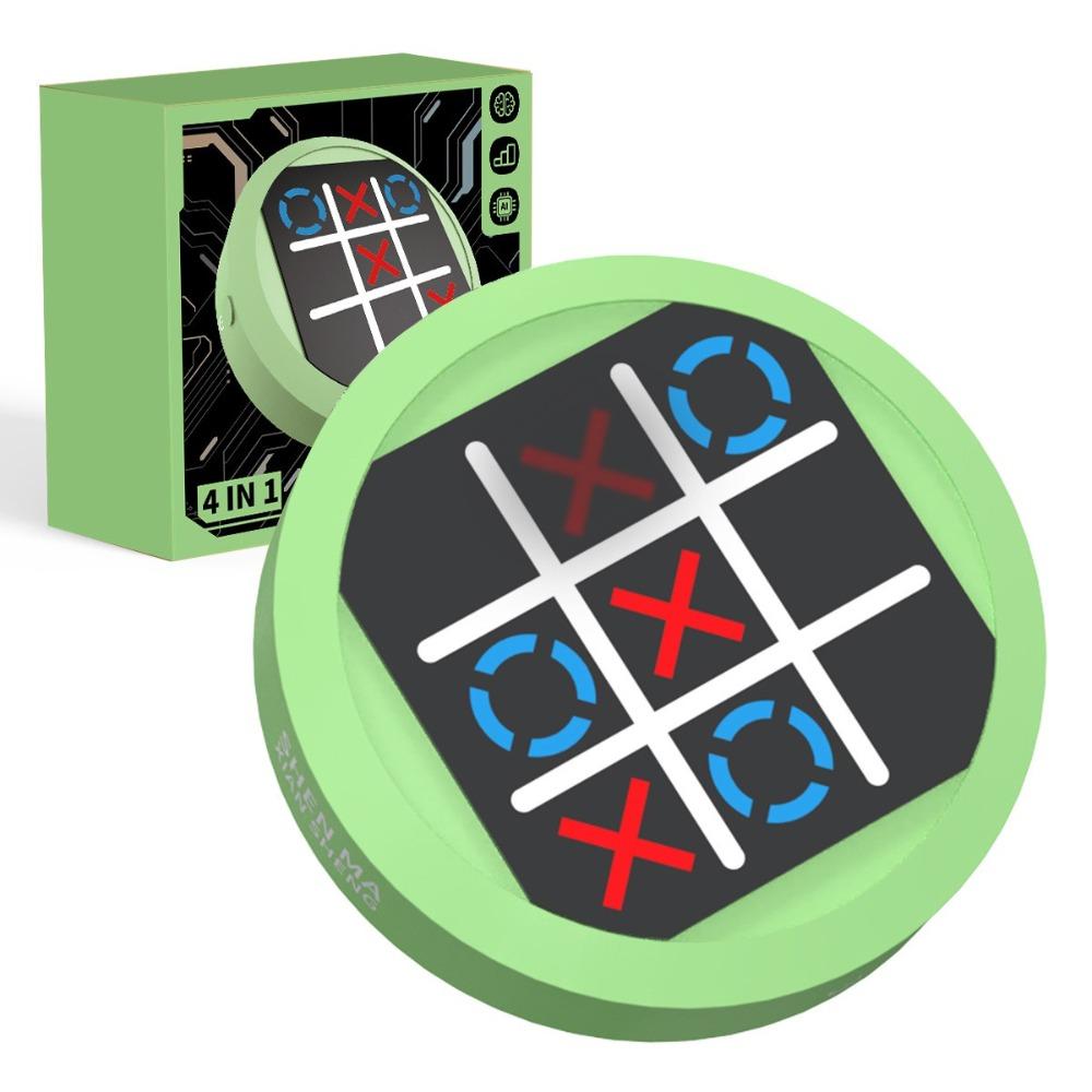 Memory Growth Tic Tac Toe Game 4-in-1 Table  Chess  Game Handheld Bolt Game  Children's  Day Gift