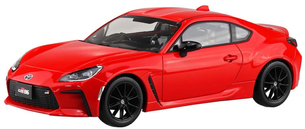 Aoshima Bunka Kyozai Rakupla Snap Kit Toyota GR86 2021 Spark Red Plastikový model 1/32 č.10-SR Předbarvený (Automobil)