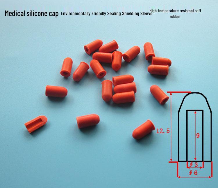 Syringe Rubber Stopper with Glass Needle Tube Cap