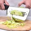 2Pcs Multifunctional Vegetable Cutter Stainless Steel Slicer Easy to Clean Cabbage Carrots Potatoes Peeler Kitchen Tool