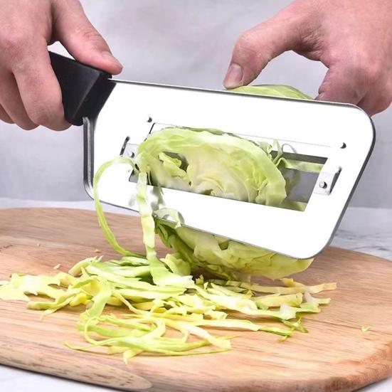 2Pcs Multifunctional Vegetable Cutter Stainless Steel Slicer Easy to Clean Cabbage Carrots Potatoes Peeler Kitchen Tool