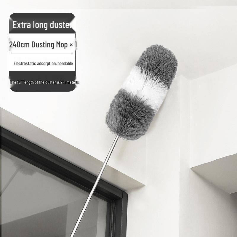 Extendable Electrostatic Feather Duster for Household Cleaning