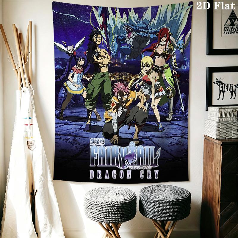 Dragon Cry Fairy Tail'S Epic Battle Threepiece Set 1 Duvet Cover 2 Pillowcase Without Core Soft And Comfortable Bedding Set