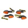 4 Pcs Universal Motorcycle Turn Signals Light Taillight Flexible 12LED Indicators Blinkers Flashers for Honda GROM MSX125 MT-09