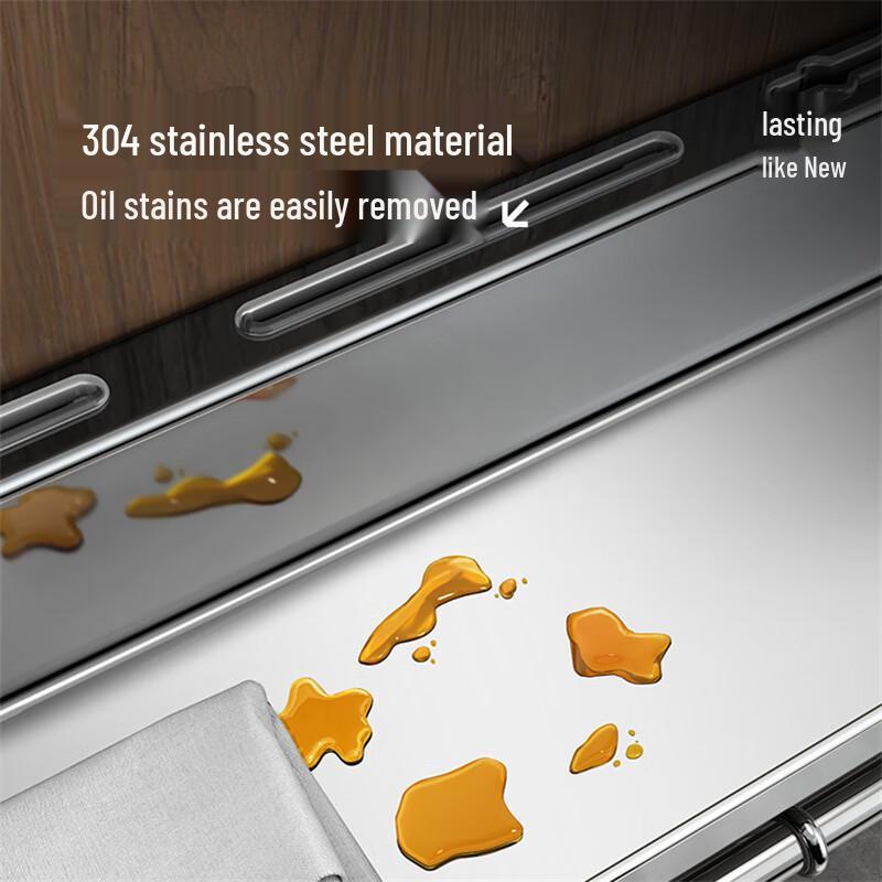 304 Stainless Steel Wall-Mounted Kitchen Storage Rack