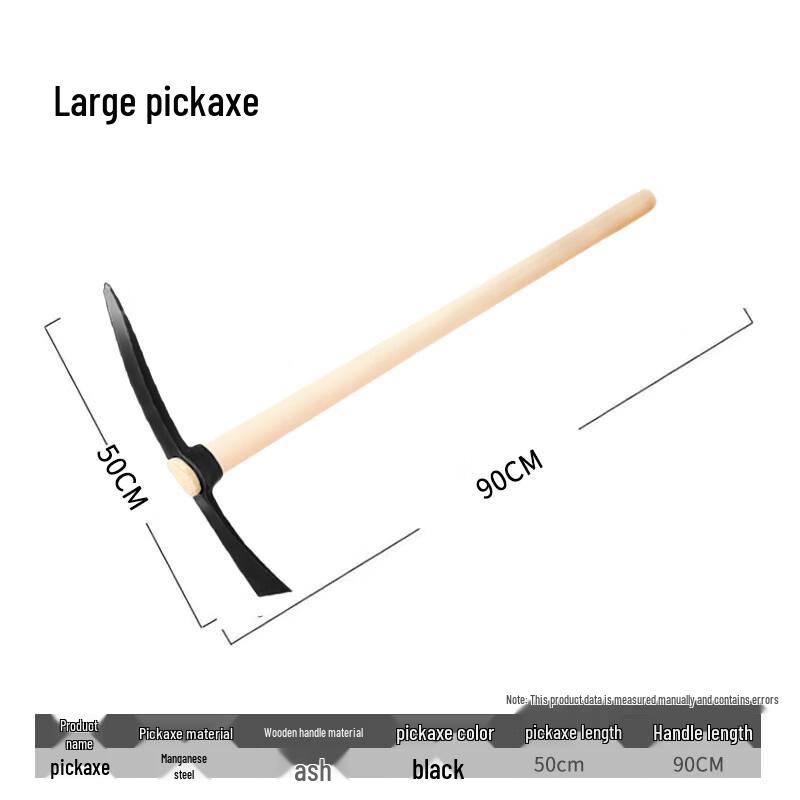Huahengzhen Heavy-Duty Outdoor Manganese Steel Pickaxe
