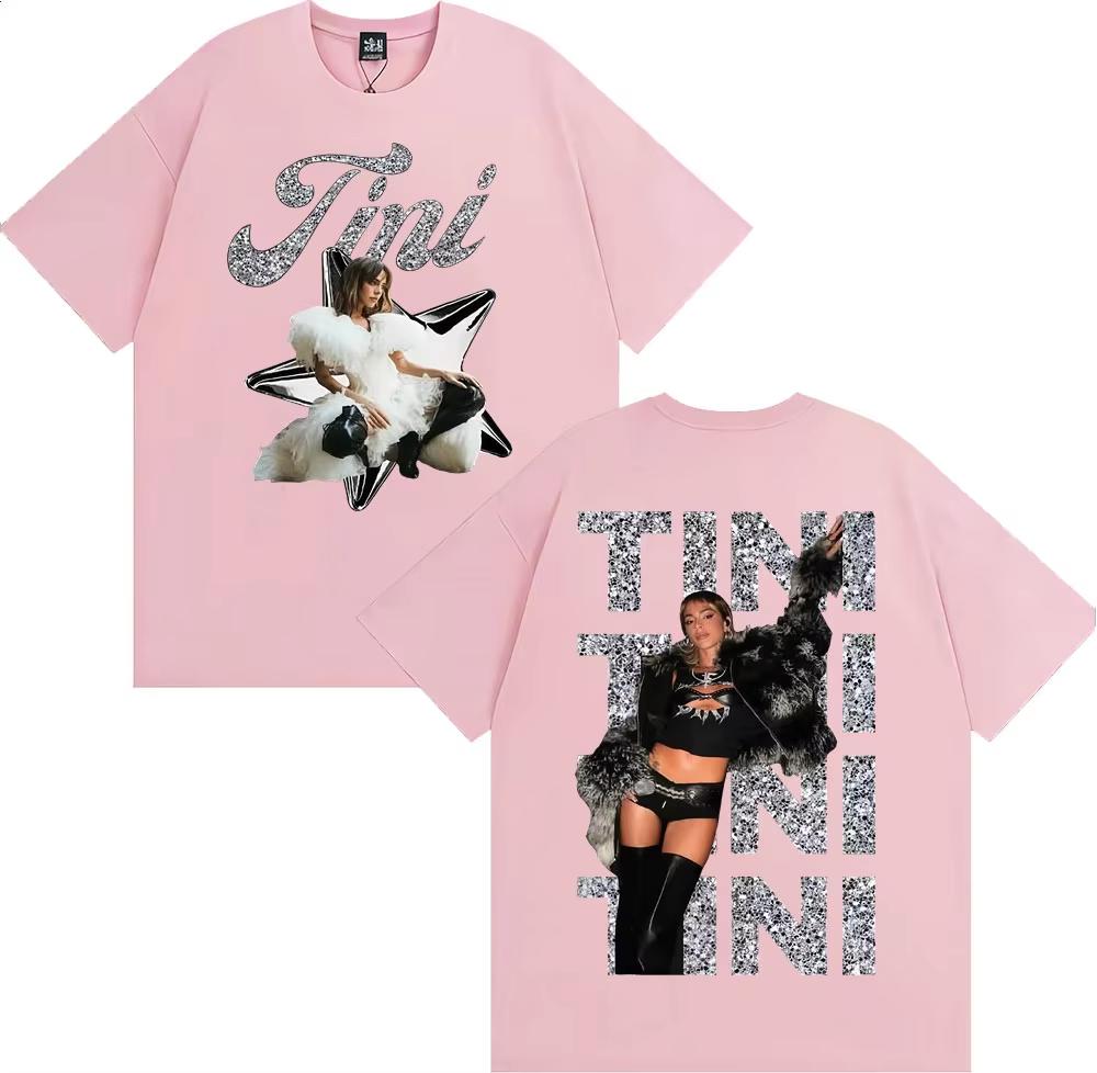2026 Singer Tini Stoessel Album Oboustranný Potisk Trička Muži Ženy Móda Estetické Vintage Tričko 100% Bavlna Tričko