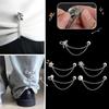 Fixing Hem Magnet Clothing Pins With Chain Non-hole Waist Buckle Leg Cuff Fixing Pin