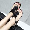Women Flip Flop Thong Flat Summer T-strap Bohemian  Beach Shoes Sandals
