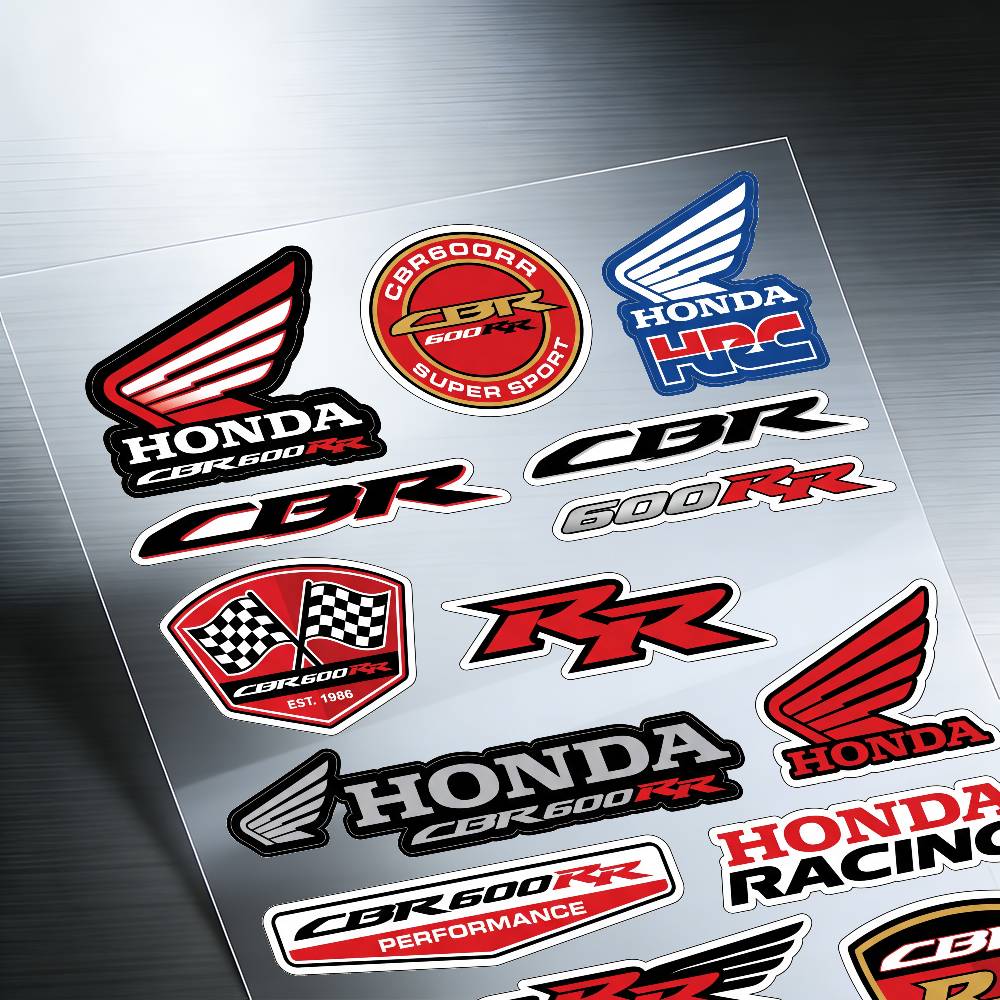 FOR HONDA CBR600RR Reflective Motorcycle Stickers, 3M Safety Warning At Night In the Dark Scooter Helmets