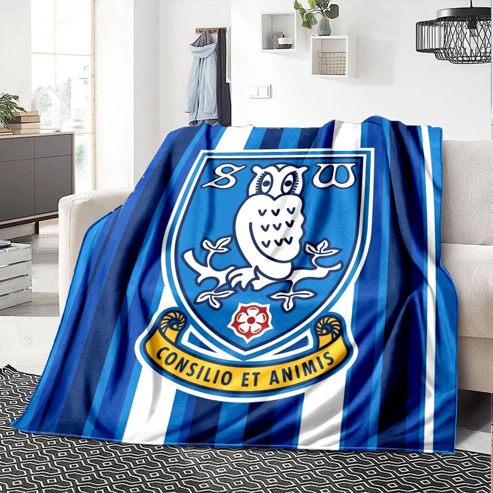 Sheffield Wednesday Flannel Blanket, High quality Comfortable for All Seasons, Home Decor, Warmth and Comfort