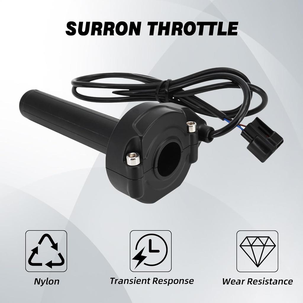 JFG RACING Dirt Bike Electric Throttle Sur Ron Twist Throttle Tube Nylon For SurRon S/X Electric Dirt Bike, Small, Black