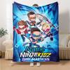 Personalisierte Decke mit Ninja Kidz Thema - Perfekt für Sofa, Bett, Reisen & Outdoor | Maschinenwaschbar, Gemütlich & Langlebig.