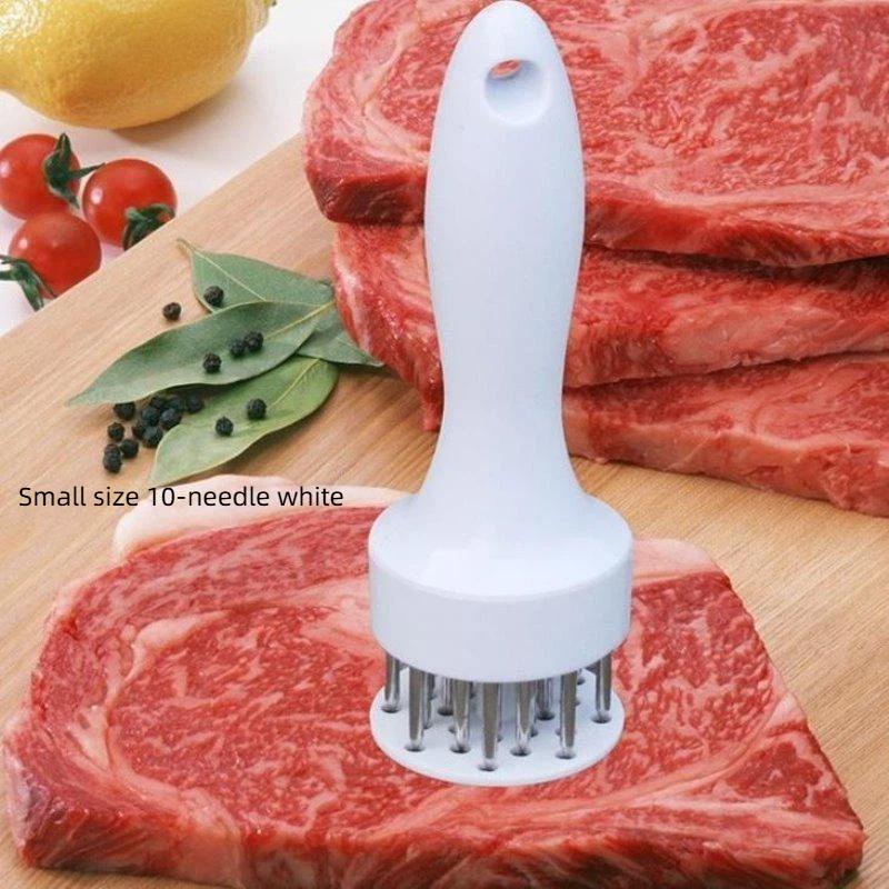 Professional Meat Tenderizer Stainless Steel Needles Non Slip Handle For Tenderizing Steak Pork Beef Faster Marinade Absorption