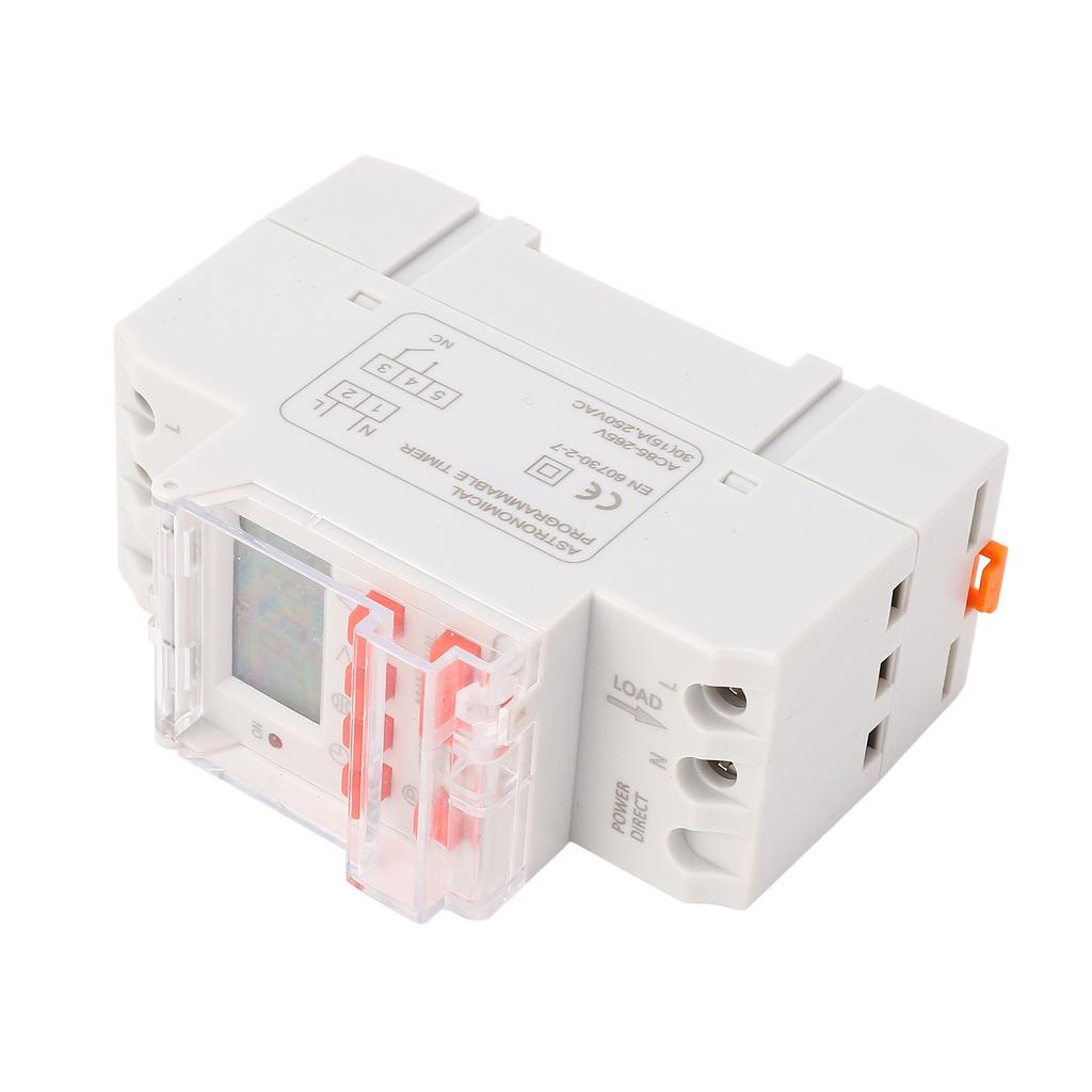 7 Days Programmable Timer Switch Digital LCD Display Electronic Countdown 24 Hours TM919TK30A