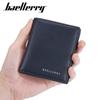 Wallet Men's Short European American Business Thin Two Fold Retro Vertical Soft