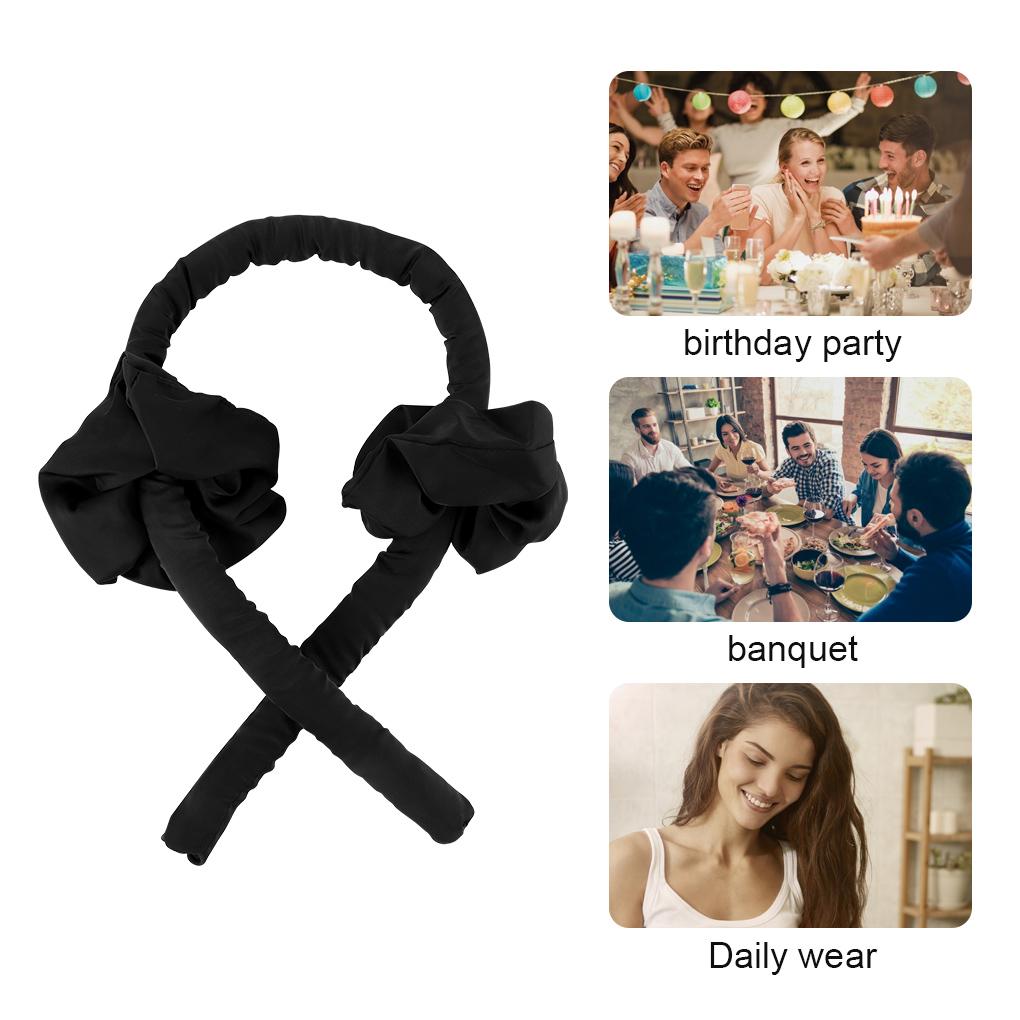 Heatless Curling Rod Headband No Heat Curls Ribbon Hair Rollers Sleeping