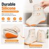Waterproof Silicone Rain Shoe Covers, Anti-Slip Booties for Men & Women, Easy Clean, Ideal for Hiking, Cycling, Daily Use