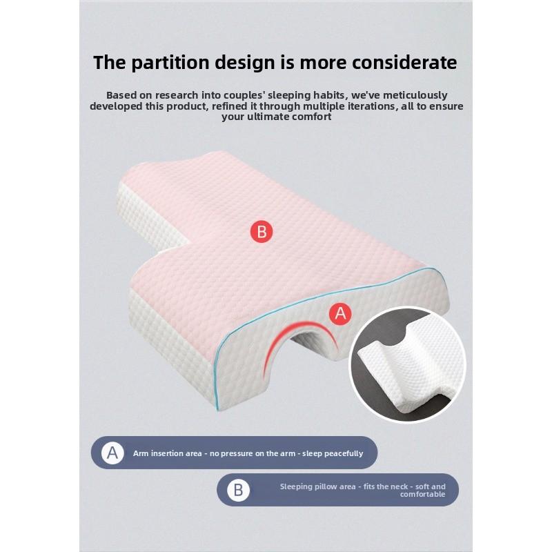 Couple Pillow Non Pressure Arm Memory Foam Pillow for Sleeping Support Cervical Spine Care Single Double Student Travel