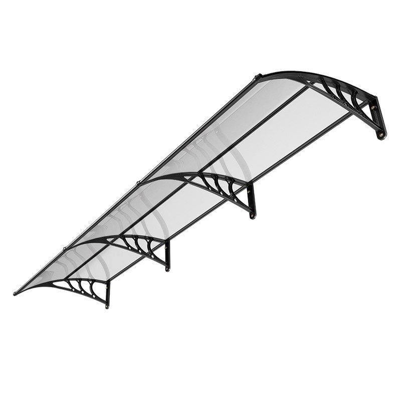 Awnings for Door Entrance, 38 X 117 In, Exterior Front Door Window Awnings with Drainage & ABS Bracket, Rain Snow Sun Protection, Overhang