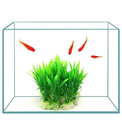 1 peça grama de água artificial planta verde tanque de peixes decoração de aquário ornamento de plástico