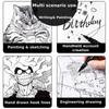 Uni Fineliner Zeichenstift für Skizze Anime Manga Haken, PIN-200 Wasserbasis Wasserdicht Verschiedene Unterschiedliche Strichstärken Kalibrierter Marker