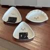 Mini Triangular Ceramic Sauce Dish Perfect For Sushi And Bentos Enhancing Dining Experience With Heat Resistant Design