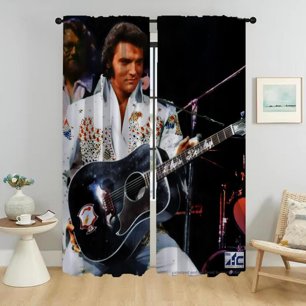 Küchenvorhänge für Kamera Elvies Jalousien Trennwand Fenstervorhang für Zimmer 2 Paneele Heim-Innenvorhänge Halloween-Dekoration